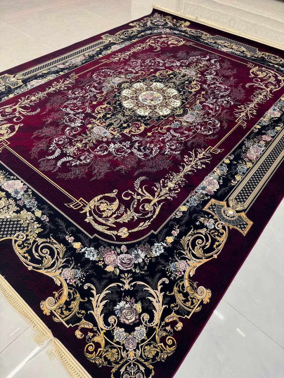 فرش ملودی ارغوانی  1200 شانه